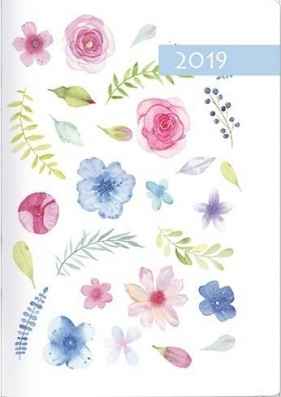 Kalendarz 2019 B7 Kolorowy akwarela