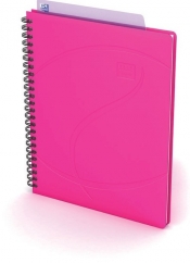 Kołonotatnik Oxford A5 60 kartek w kratkę Beauty Daybook różowy