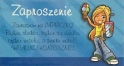 Zaproszenia Young Dziewczynka wzór nr 03 10 sztuk