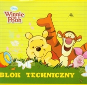 Blok techniczny A4 Kubuś Puchatek 10 kartek Wesoły tygrysek - <br />