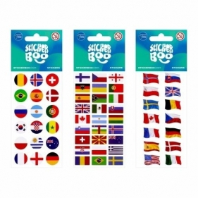 Naklejki Sticker BOO Flagi Państwa mix