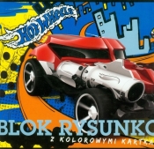 Blok rysunkowy A4 Hot Wheels z kolorowymi kartkami 16 kartek rakieta - <br />