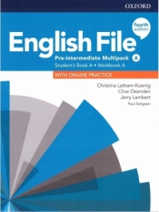English File. Język angielski. Pre-Intermediate Multipack A + online practice. Podręcznik + zeszyt ćwiczeń dla liceum i technikum. Wydanie 4 - Jerry Lambert