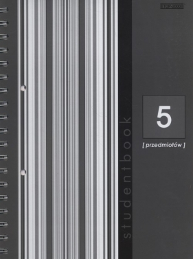 Kołobrulion B5 Top-2000 w kratkę 160 kartek Student book 5 przedmiotów szary - <br />