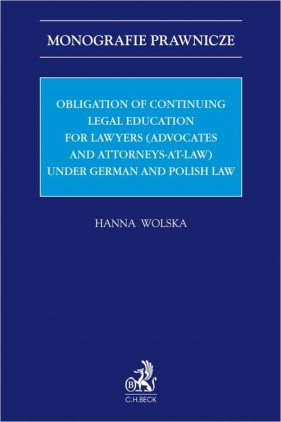 Obligation of continuing legal education for lawyers (advocates and attorneys-at-law) - Hanna Wolska