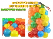 Piłki do suchego basenu w siatce 50 szt 7 cm - <br />