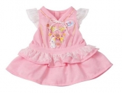 Ubranko dla lalki Baby born Dress różowa sukienka - <br />