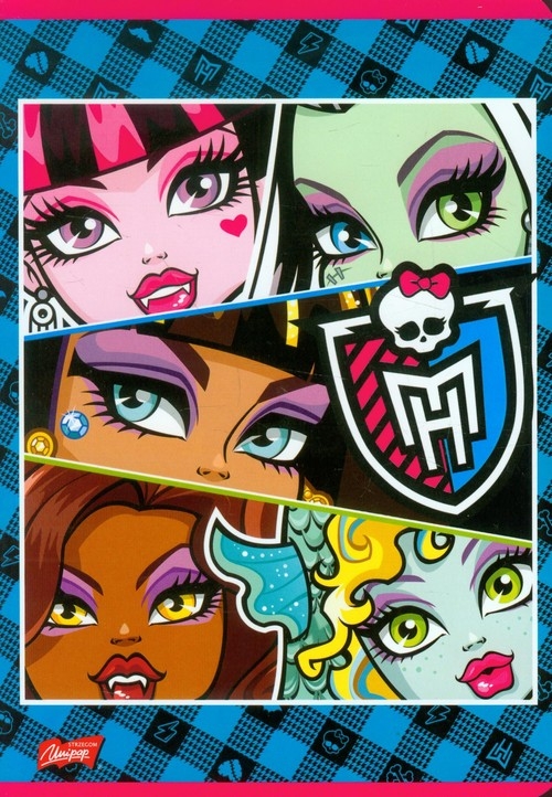 Zeszyt Monster High w linie 16 stron A5 niebieska