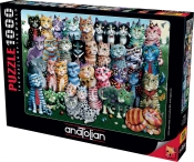 Puzzle 1000: Zjazd rodzinny kotów (1030)