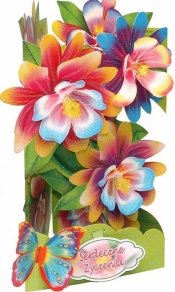 Karnet składany 3D Kwiat - 6377