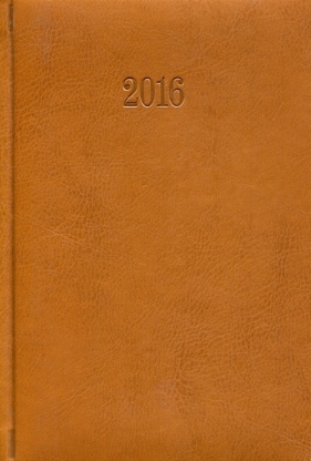 Kalendarz 2016 Książkowy tygodniowy A5 brązowy - <br />