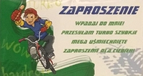 Zaproszenia Young Chłopiec wzór nr 04 10 sztuk