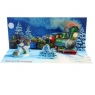 Kartki 3D Santa's Train with Sound (K-A153AUD)