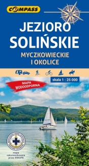 Jezioro Solińskie, Myczkowieckie i okolice. Mapa turystyczna w skali 1:25 000 (wersja wodoodporna) - Opracowanie zbiorowe