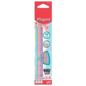 Ołówek Blackpeps Pastel HB z gumką (12 szt.)