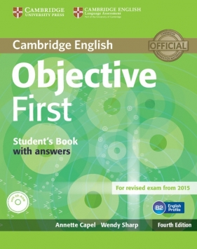 Objective First Student's Book with Answers + CD - Capel Annette, Sharp Wendy