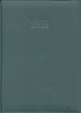 Kalendarz 2016 A4 Książkowy tygodniowy Lux szary - <br />