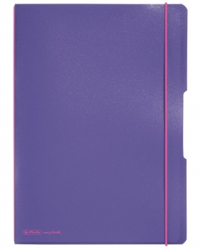 Notatnik my.book Flex A4/2x40k linia, kratka - fioletowy (11361466)