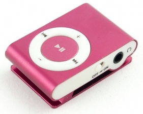 Odtwarzacz mini MP3 malinowy