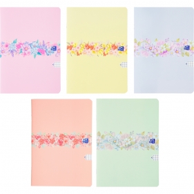 Zeszyt Oxford Flowers A5/60k kratka z marginesem, 1 szt