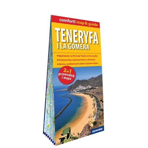 Teneryfa i La Gomera; laminowany map&guide (2w1: przewodnik i mapa)