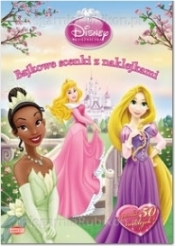 Disney Księżniczka Bajkowe scenki z naklejkami