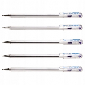 5x Pentel, Długopis Superb 0.7 mm (BK77-C)