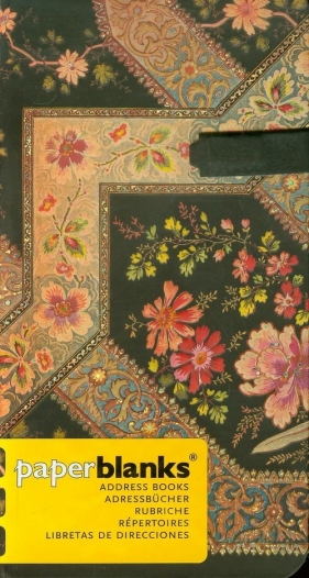 Adresownik Filigree Floral Ebony SLIM - <br />