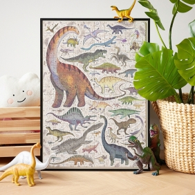 Puzzlove CzuCzu: Dinozaury 200 el. puzzle rodzinne