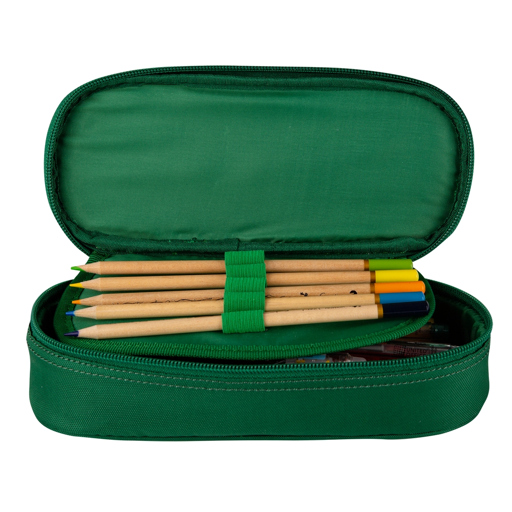 Piórnik z klapką, Oxford Esse - zielony