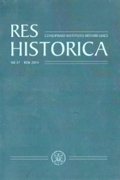 Res Historica T.37 - Dariusz Słapek