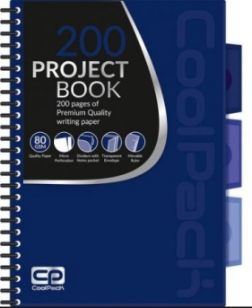 Coolpack Project Book, kołobrulion A5 - Dark Blue (94306CP)