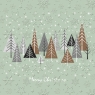 Serwetki Inspiration Winter Flakes Snowy Forest mint SDL059206