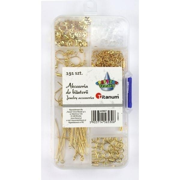 <img src='https://webimage.pl/pics/306/5/d5903714565306.jpg' style='height:440px' /> Akcesoria do biżuterii złote 191el