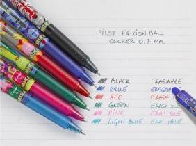 Pióro kulkowe Frixion Ball Clicker Mika Edycja limitowana - różowe (BLRT-FR7-P-MK)
