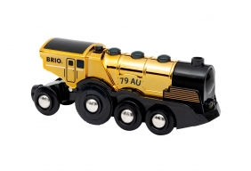 Brio World: Lokomotywka w kolorze metalicznego złota (63363000)