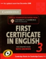 Cambridge First Certificate in English 3 for updated exam with answers