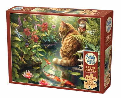 <img src='https://webimage.pl/pics/307/0/d625012480307.jpg' style='height:440px' /> Puzzle 275 XL Ryby Koi kot i krasnal