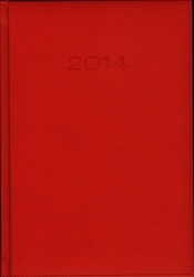 Kalendarz 2014 A5 21DR Czerwień dzienny - <br />