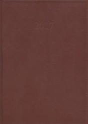 Kalendarz 2017 KKA-4TL książkowy Lux jasnoczekoladowy
