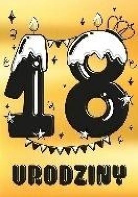 Karnet A5 Urodziny Osiemnastka - Lukrowa