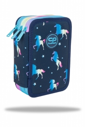 Coolpack, Piórnik potrójny z wyposażeniem Jumper 3 - Blue Unicorn (F067670)