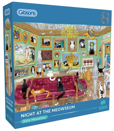 <img src='https://webimage.pl/pics/307/4/d5012269064025.jpg' style='height:440px' /> Puzzle 1000 Kocia noc w muzeum 113729
