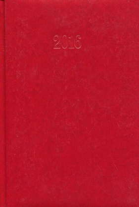 Kalendarz 2016 Książkowy tygodniowy A5 bordo - <br />