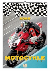 Kalendarz 2026 ścienny dwustronny A3 - Motocykle