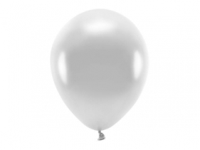 Balony Eco srebrne 30cm 100szt