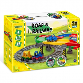 Wader, Play Tracks Railway - Droga i kolejka (51530)