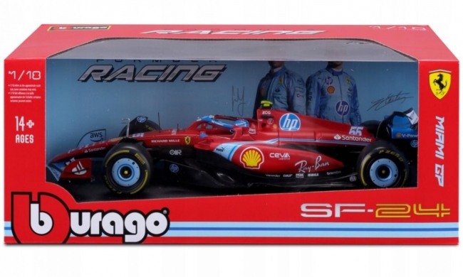 Ferrari Formula With Helmet & Plastic Stand SF24