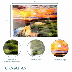 Teczka kopertowa A5/PP - Rzeka