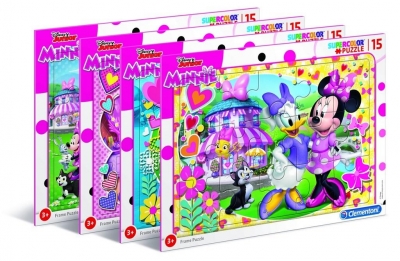 Puzzle ramkowe 15: Super kolor Minnie happy helpers